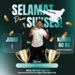 Mahasiswa Teknik Lingkungan FST UIN Walisongo Raih Juara 1 Kumite 60 Kg Mahasiswa Putra pada Rektor Cup XI UIN Walisongo International Karate Open Championship