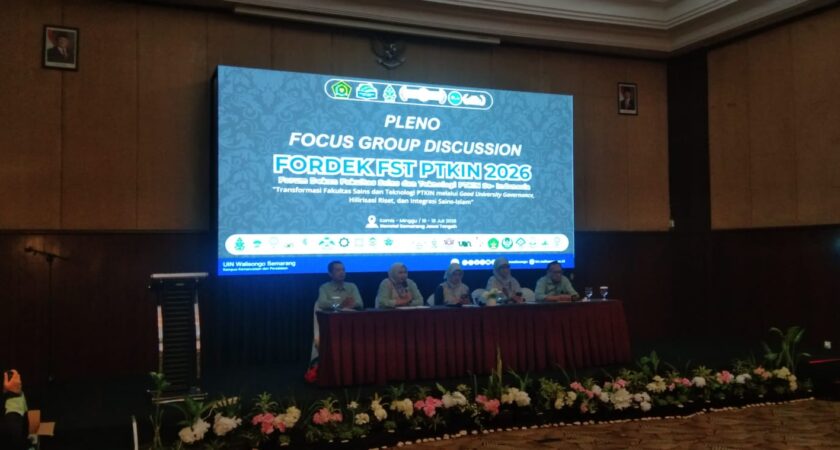Kaprodi Teknik Lingkungan FST UIN Walisongo Pimpin FGD Prodi Teknik Lingkungan PTKIN se-Indonesia pada Forum Dekan Sains dan Teknologi